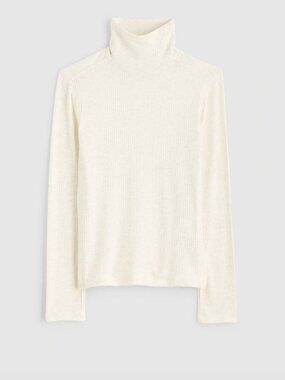 NWT - Madewell Ribbed Turtleneck Long-Sleeve Tee - Size Small